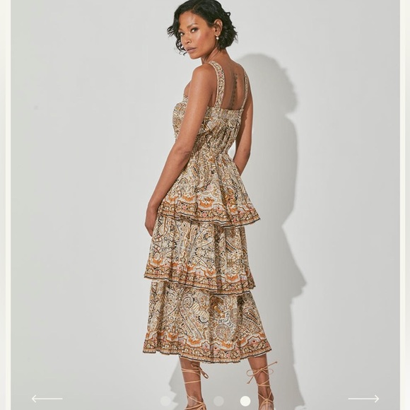 NWT CLEOBELLA Rosalie Midi Dress, Kaleidoscope - Picture 2 of 9
